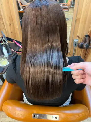 セミロング ⚪️髪質改善 縮毛 店長 コウ⚪️のヘアスタイル