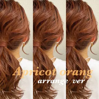 セミロング カラー ヘアアレンジ イシカワ エリナのヘアスタイル