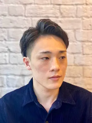 ショート パーマ ヘアアレンジ メンズ キッズ メンズカット/パーマ 山崎航平💈のヘアスタイル