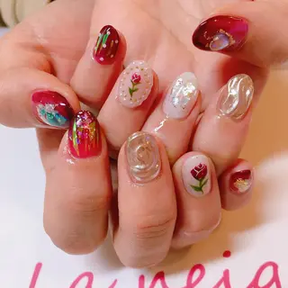 ネイル La neige* yuki 🥯🍑のネイルデザイン