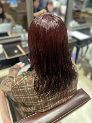 セミロング 暖色カラー｜艶髪｜ 🥨AIKA🥨のヘアスタイル