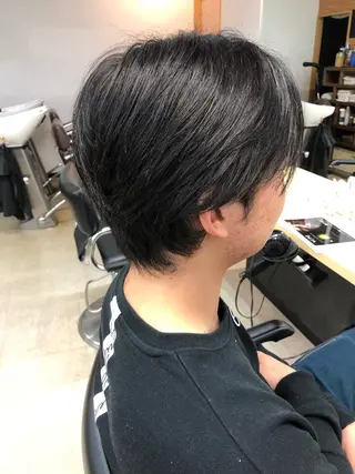 ミディアム メンズ 谷口尋哉 イノアカラー・六本松のヘアスタイル