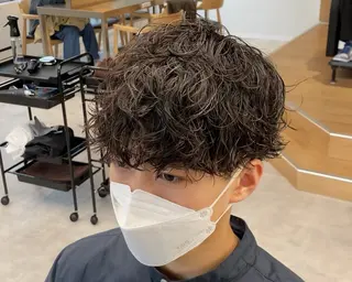 パーマ メンズ メンズパーマ/新潟/ 万代/高橋悠叶のヘアスタイル