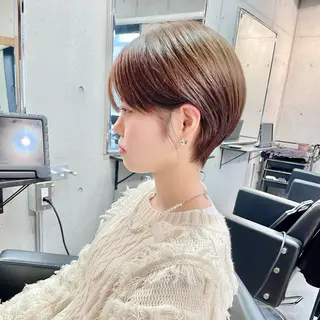 ショート カラー ショートボブ縮毛矯正 髪質改善のプロ山道潤のヘアスタイル