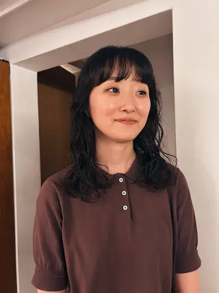 セミロング パーマ 似合わせパーマ 🌼カンナのヘアスタイル