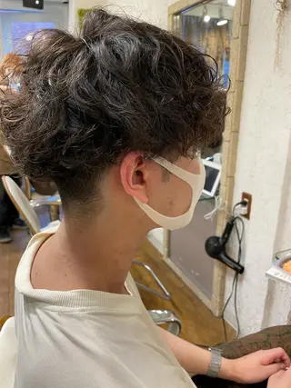 パーマ メンズ ＲｅｃｈｅＲｃｈｅ 池袋 【ルシェルシュ】所属・💭メンズ特化 フクダ💭のヘアスタイル