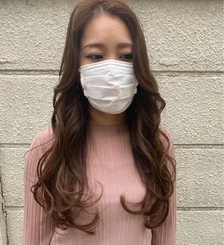 ロング カラー ヘアアレンジ ナカジ🌸ロブ/ボブ /前髪🌸のヘアスタイル