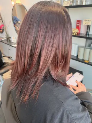 ミディアム 垢抜け/イメチェン color🦩ちあきのヘアスタイル