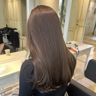 セミロング 💖ダブルカラー/ ケアカラー/レナ💖のヘアスタイル