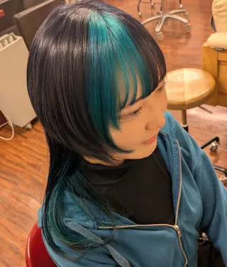 ロング fuwat所属・秋葉原でカラーする なら🐉ちぇーたんのヘアスタイル