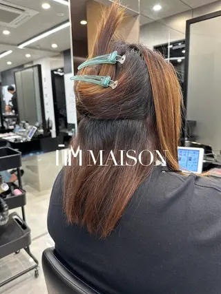 ミディアム HARUKI MINATO japan 仙台店所属・✨【髪質改善/縮毛 矯正】✨ゆうほのヘアスタイル