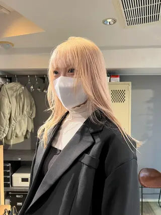 セミロング カラー happy  man 🌸血色カラー🌸のヘアスタイル