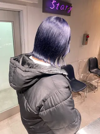 ミディアム カラー 🦋ハイトーンボブ ショート🦋トシキのヘアスタイル