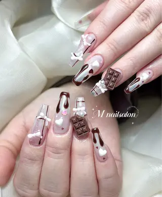 ネイル M🌷nail 長さだし専門店のネイルデザイン