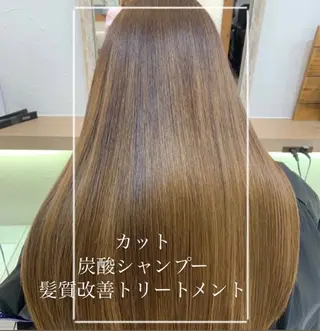 ロング カラー 艶質改善/縮毛矯正 ササキナツミのヘアスタイル