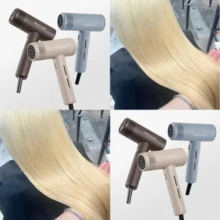 ミディアム ヘアアレンジ 🎨ハイトーン/ 切りっぱなし みつきのヘアスタイル