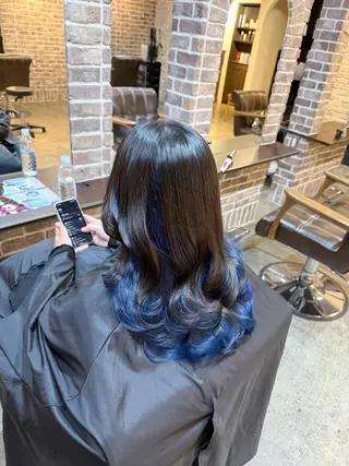 ロング カラー ACROあべの店所属・艶カラー/インナー /グラデ/大西小百合のヘアスタイル