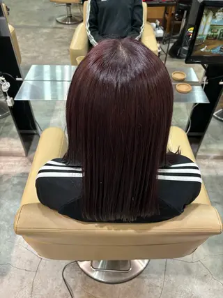 ミディアム カラー メンズパーマ/透明感 カラー/影山乃愛のヘアスタイル