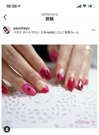 ネイル ネイルサロン・ネイルスクール たゆnail所属・ネイルサロン 【たゆnail】のネイルデザイン