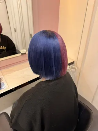 ミディアム カラー ヘアアレンジ 🥀レイヤー×ハイト ーントレンドヘア🥀のヘアスタイル