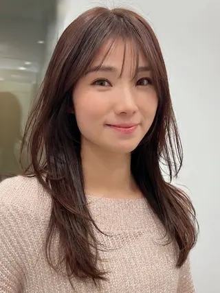 セミロング ✨上品可愛い 垢抜けカラー/後藤✨のヘアスタイル