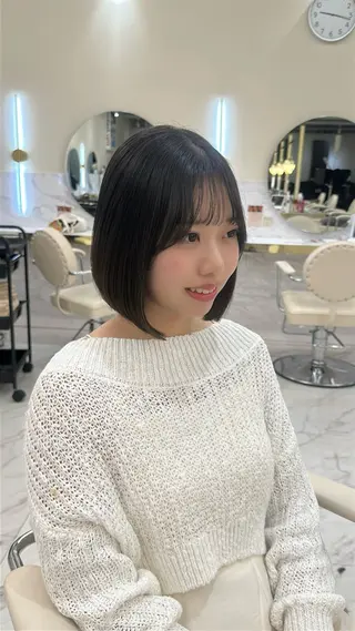ミディアム カラー こはな🎀梅田🎀 透明感カラー💖のヘアスタイル