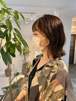 ミディアム カラー 高橋 愛美のヘアスタイル