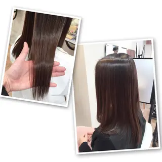 ミディアム セミロング ロング パーマ courage所属・kanako カナコのヘアスタイル