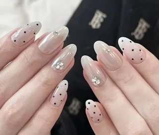 ネイル By moonネイル 🌷ワンホン/韓国風のネイルデザイン