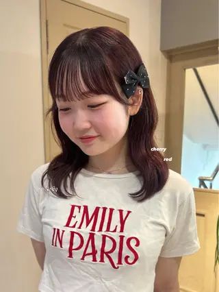 ミディアム カラー 暖色カラー/レイヤー 🌙 オノユリカのヘアスタイル