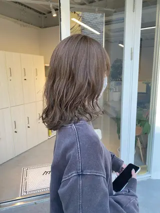 ミディアム カラー ハイトーン×似合わせ 🌱中川慎之介のヘアスタイル