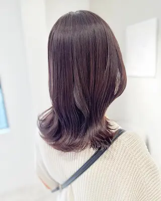セミロング カラー ヘアアレンジ 荒木 ひろかのヘアスタイル