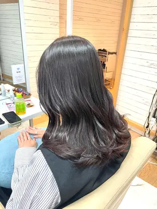 セミロング カラー 💫小顔カット TAROのヘアスタイル