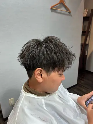 ショート パーマ メンズ Act hair所属・カットモデル募集中/ 共和/大場和哉のヘアスタイル