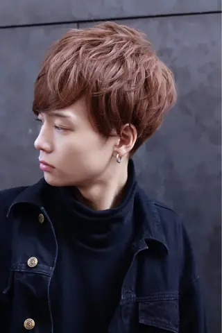 ショート カラー BABY 艶髪暗髪ヘア💖達人のヘアスタイル