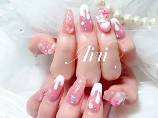 ネイル ネイルサロンAiri 長さ出し·シンプルのネイルデザイン