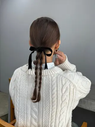 ヘアアレンジ 髪質改善カラー♡/ 縮毛矯正/珠貴のヘアスタイル