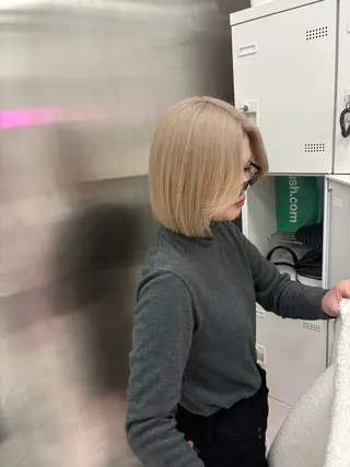 カラー 透明感ベージュ🤎 ナチュラルレイヤーのヘアスタイル