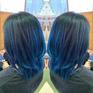 ミディアム カラー 青木 茂樹⭐️ 透明感カラーのヘアスタイル