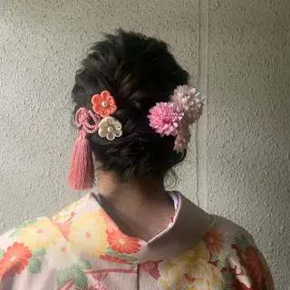 セミロング ヘアアレンジ chouette/ 根本優希のヘアスタイル