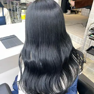 セミロング カラー *モデル募集🤍横浜 透明感カラー🫧のヘアスタイル