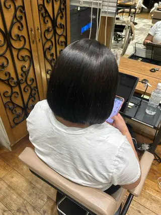 カラー 縮毛矯正モデル様 募集中🫧祝迫愛艶のヘアスタイル