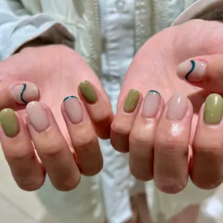 ネイル 個性派ニュアンス nuts nail所属・【池袋】nuts nail　なつみのネイルデザイン