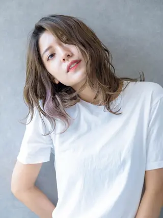 ミディアム カラー Bianca所属・Bianca  代表 硲　貴亮【東武練馬】のヘアスタイル