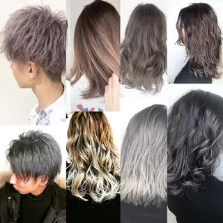 ミディアム カラー メンズヘア特化 崎田 成人のヘアスタイル