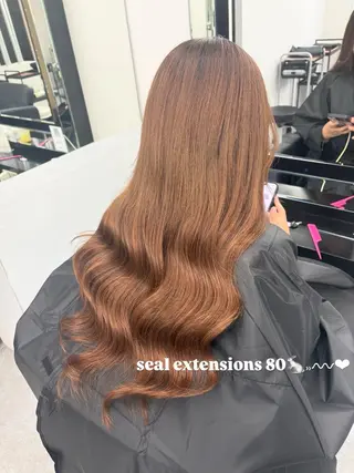 ロング カラー 🫧miyu/艶カラ ーエクステ🫧のヘアスタイル
