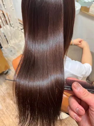 ロング 髪質改善美容室bokuno3号店所属・前髪生えぐせ直し♡ お顔周りカット☆スガのヘアスタイル