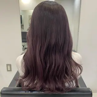 セミロング 小顔ショート/透明感 カラー/チサトのヘアスタイル