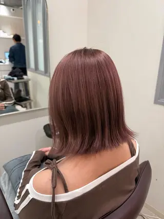 ミディアム カラー 🌻Reina🌻 艶カラー･髪質改善のヘアスタイル