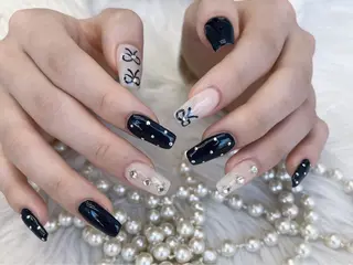 ネイル ネイルサロンAiri 長さ出し·シンプルのネイルデザイン